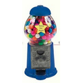 Blue 9" Metal w/Glass Gumball / Candy Dispenser Machine